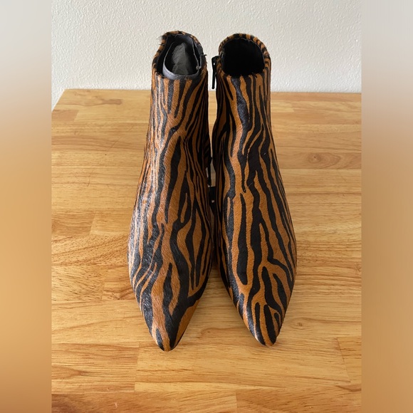 NWT MANGO Leopard Print Pointy Ankle Boots Women’s Size 7.5 - Picture 6 of 14